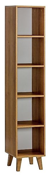 Feldmann-Wohnen Bücherregal Viso, 1-tlg., 35x38x180cm Eiche Riviera weiß günstig online kaufen