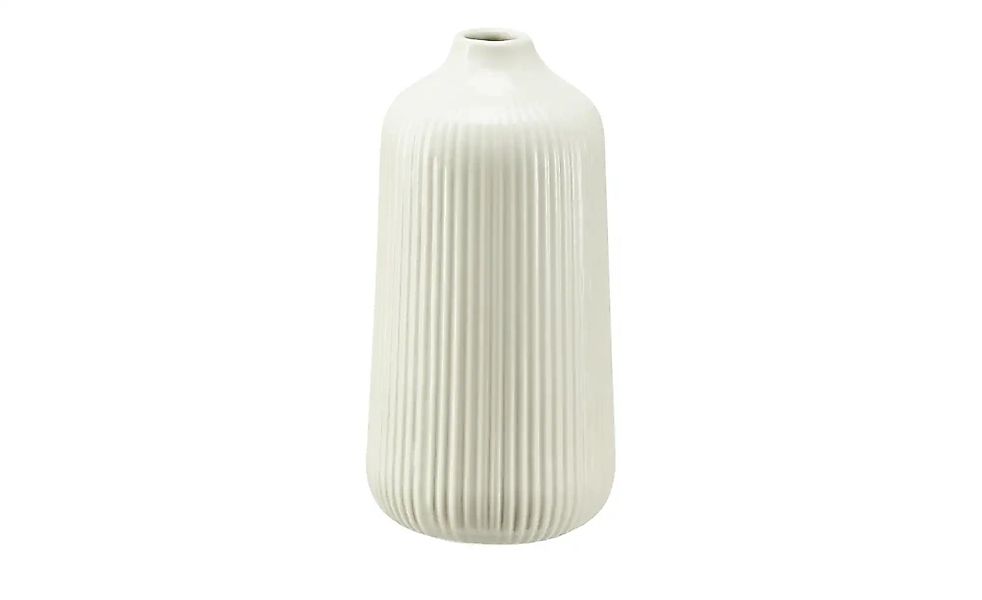 HOME STORY Vase ¦ creme ¦ Dolomite ¦ Maße (cm): H: 20  Ø: 10 Accessoires > günstig online kaufen