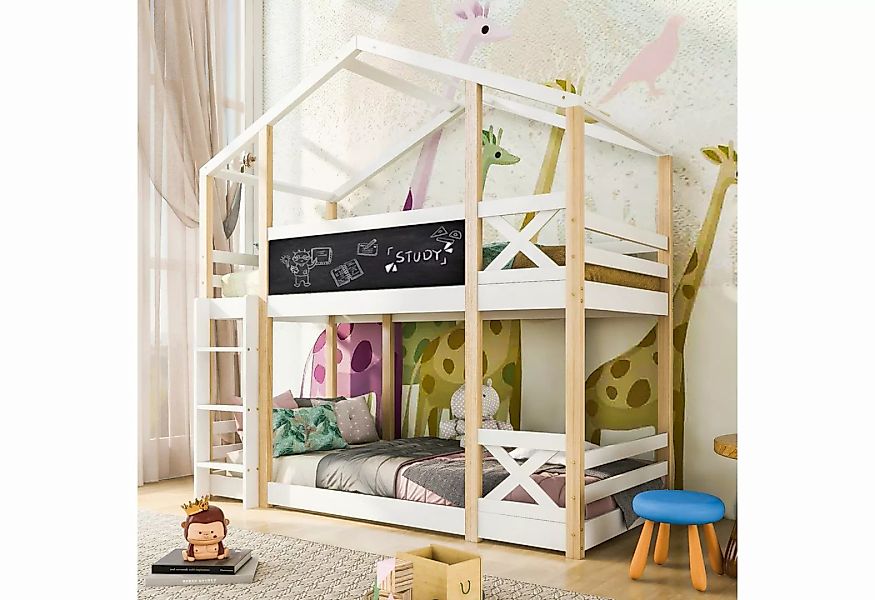 IDEASY Etagenbett Etagenbett im Baumhaus-Stil, 90 x 200 cm, ohne Matratze, günstig online kaufen