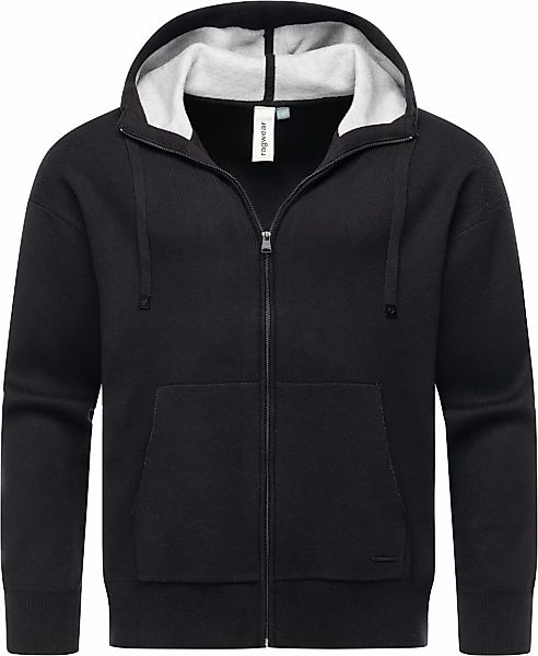 Ragwear Kapuzensweatjacke "Raggan Zip" Zipper aus Rippstrick mit großer Kap günstig online kaufen