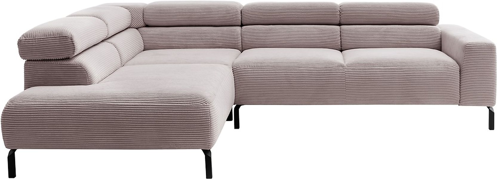 PLACES OF STYLE Ecksofa »Antonelli, L-Form, inkl. Kopfteilverstellung, Brei günstig online kaufen