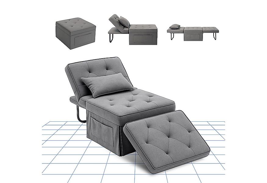 FLEXISPOT Schlafsofa Relaxsessel mit Liegefunktion, Loungesessel, Ottoman, günstig online kaufen
