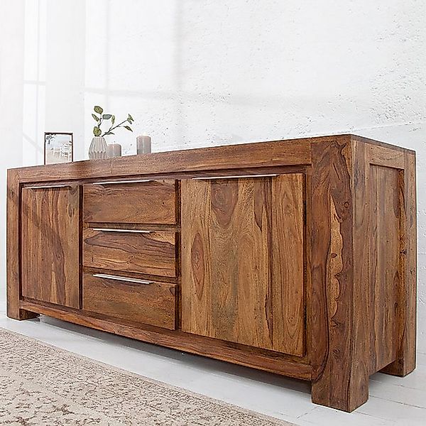 XXL Sideboard AGRA Sheesham massiv Holz gewachst 175cm günstig online kaufen