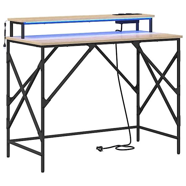 vidaXL Schreibtisch Sonoma-Eiche 100 x 50 x 86,5 cm Holzwerkstoff 859396 günstig online kaufen