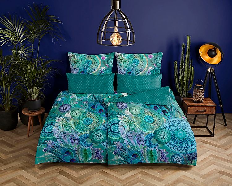 hip Wendebettwäsche "Kari" 2 Stk. Mako-Satin, 135x200, Reißverschluss, Wend günstig online kaufen