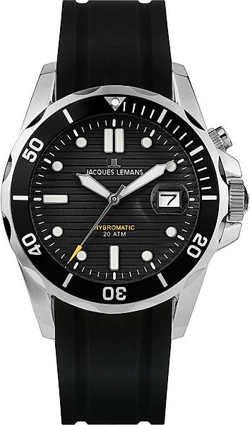 Jacques Lemans Kineticuhr Hybromatic 1-2170A, Armbanduhr, Herrenuhr, Siliko günstig online kaufen