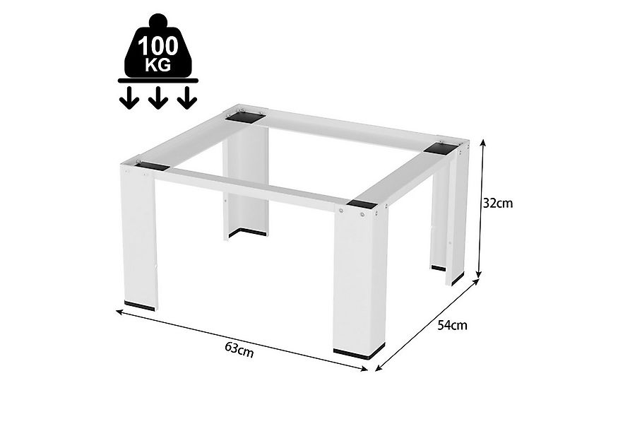 Clanmacy Waschmaschinenumbauschrank Waschmaschinen Untergestell für Trockne günstig online kaufen