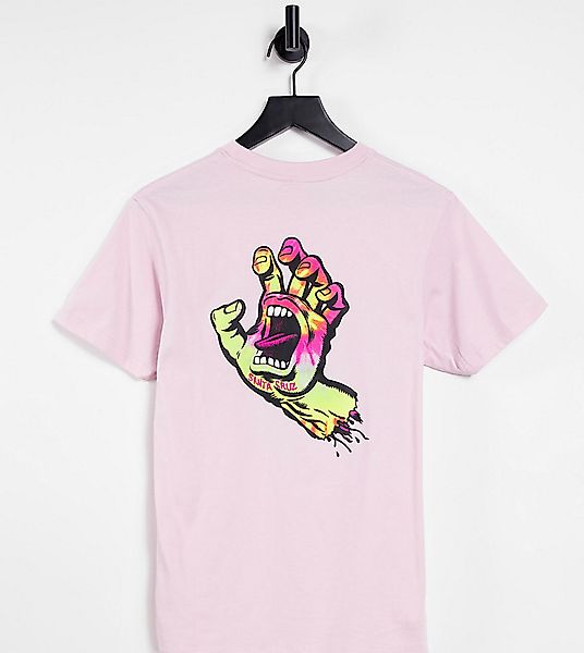 Santa Cruz – T-Shirt in Rosa mit Handlogo im Batikdesign – exklusiv bei ASO günstig online kaufen