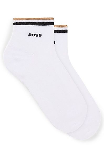 BOSS Freizeitsocken 2P SH Stripe CC (Packung, 2-Paar, 2er) mit BOSS Schrift günstig online kaufen