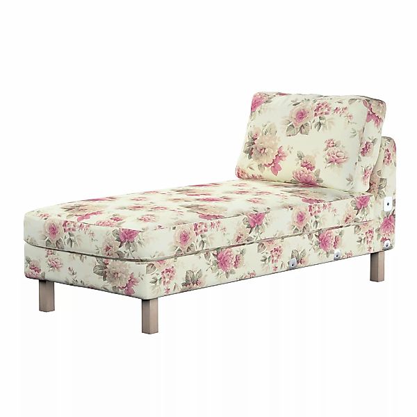 Bezug für Karlstad Recamiere Zustellsofa, kurz, beige- rosa, Bezug für Karl günstig online kaufen