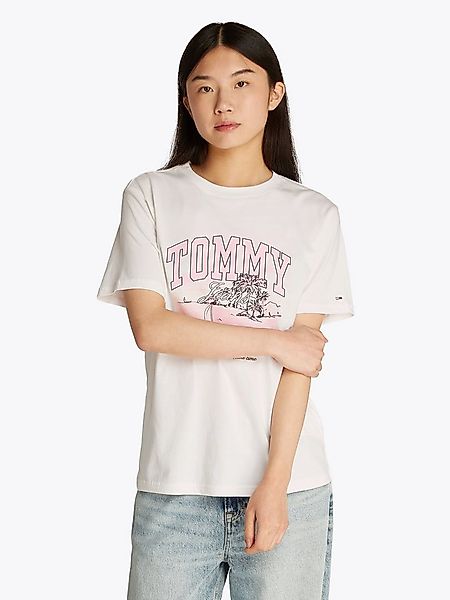 Tommy Jeans T-Shirt TJW RLX TONAL TROPICS TEE mit grafischem Muster günstig online kaufen