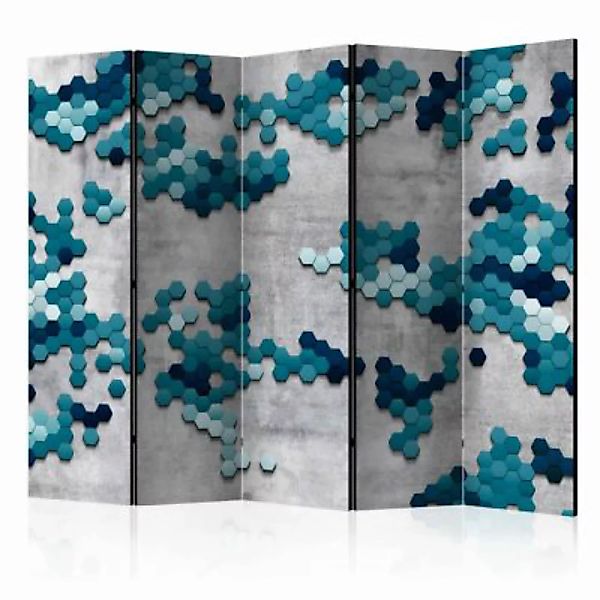 artgeist Paravent Sea puzzle II [Room Dividers] graublau Gr. 225 x 172 günstig online kaufen