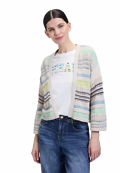 Cartoon Strickjacke "Damen Strick-Cardigan mit Color Blocking" 1 Stk. tlg. günstig online kaufen