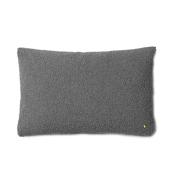 ferm LIVING - Clean Kissen Wool Boucle - grau/BxH 60x40cm/Nur chemische Rei günstig online kaufen