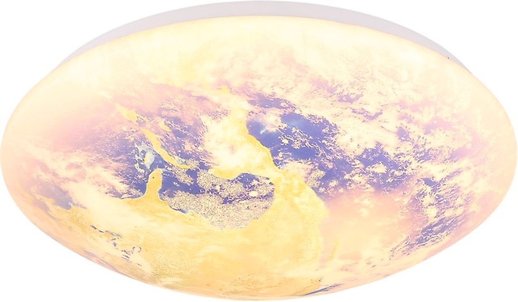 GLOBO LIGHTING Deckenleuchte »GAIA« LED-Modul 1 Stk. Warmweiß Deckenlampe W günstig online kaufen