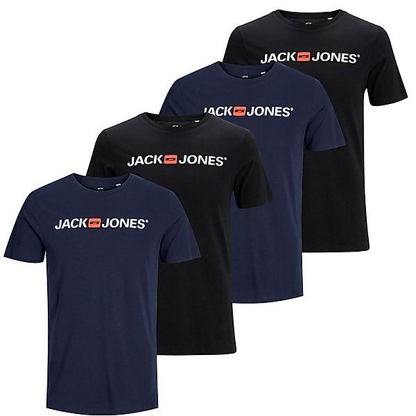 Jack & Jones T-Shirt Basic (4-tlg) günstig online kaufen