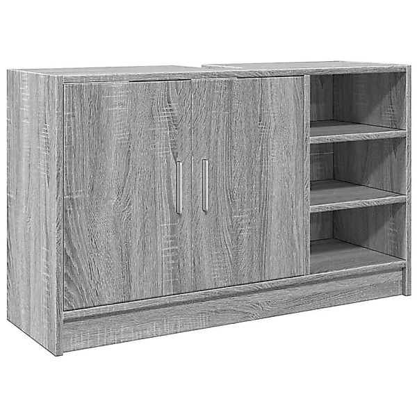 vidaXL Waschbeckenunterschrank Grau Sonoma 90x29x55 cm Holzwerkstoff 848127 günstig online kaufen