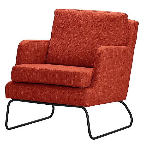 home24 Norrwood Sessel Kopu I Koralle Webstoff 69x74x80 cm (BxHxT) günstig online kaufen