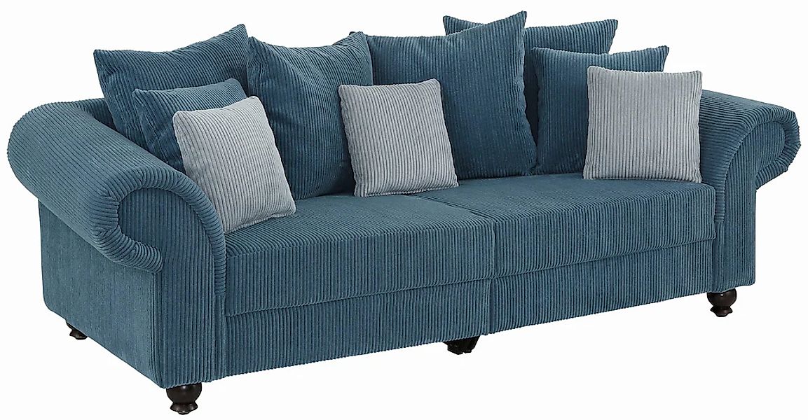 Home affaire Big-Sofa "King Henry Mega Sofa, viel Platz, Breite 242cm, Fede günstig online kaufen