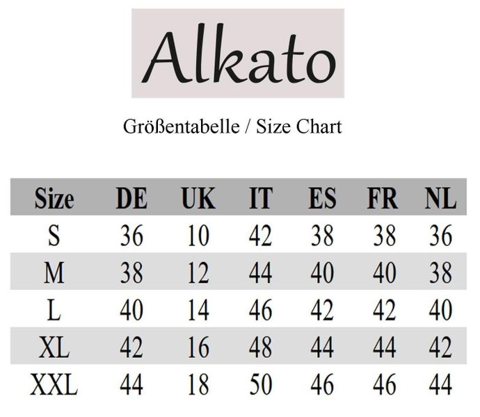 Alkato Longshirt Alkato Damen Viskose Shirt günstig online kaufen