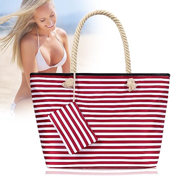 Fassiona Strandtasche Grosse Strandtasche Shopper Mit günstig online kaufen