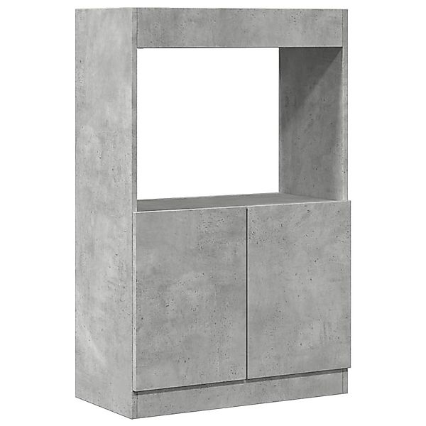 vidaXL Bücherregal Highboard Betongrau 63x33x100 cm günstig online kaufen