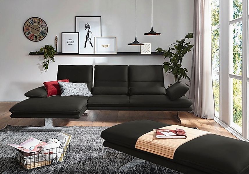 W.SCHILLIG Ecksofa »broadway, Designsofa mit tollem Sitzkomfort, L-Form«, S günstig online kaufen