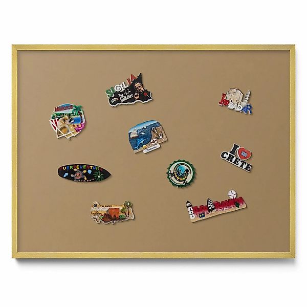 Tulup Magnettafel Magnettafel für Urlaubsmitbringsel Farbe Dunkelgelb 80x60 günstig online kaufen