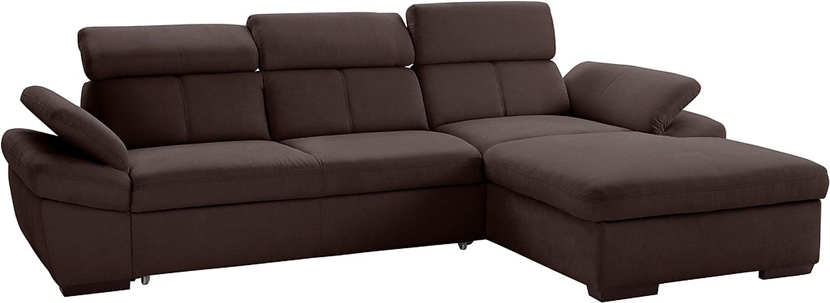 exxpo - sofa fashion Ecksofa »Salerno, inkl. Kopf- und Armteilverstellung, günstig online kaufen