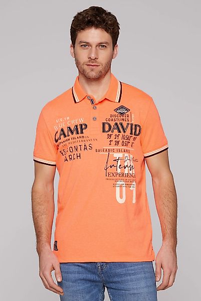 CAMP DAVID Poloshirt, mit Seitenschlitze günstig online kaufen