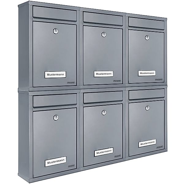 Deuba Briefkasten, 6x Silber inkl. 2 günstig online kaufen