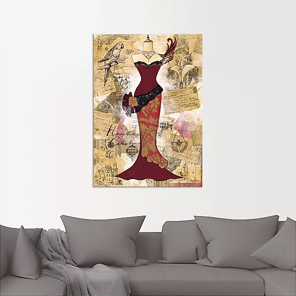 Artland Wandbild »Antikes Kleid - Collage«, Mode, (1 St.) günstig online kaufen