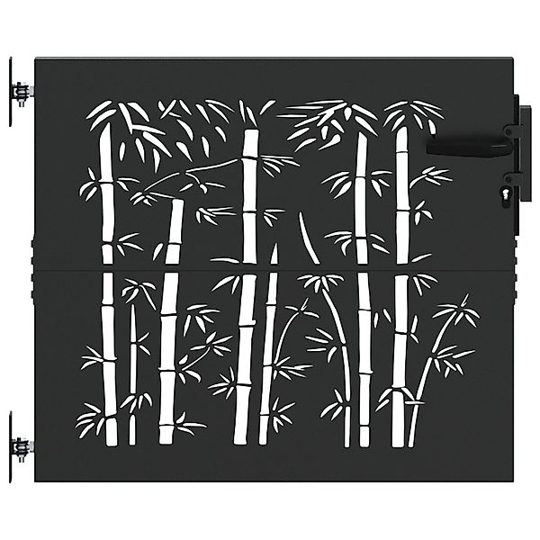 vidaXL Gartentor Gartentor Schwarz 105 x günstig online kaufen