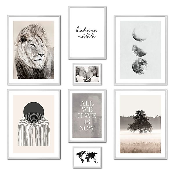 ARTFAVES Bilder-Collage Poster Set - BEIGE günstig online kaufen