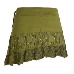 Vishes Rüschenrock Asymmetrischer Rock mit Rüschen, günstig online kaufen
