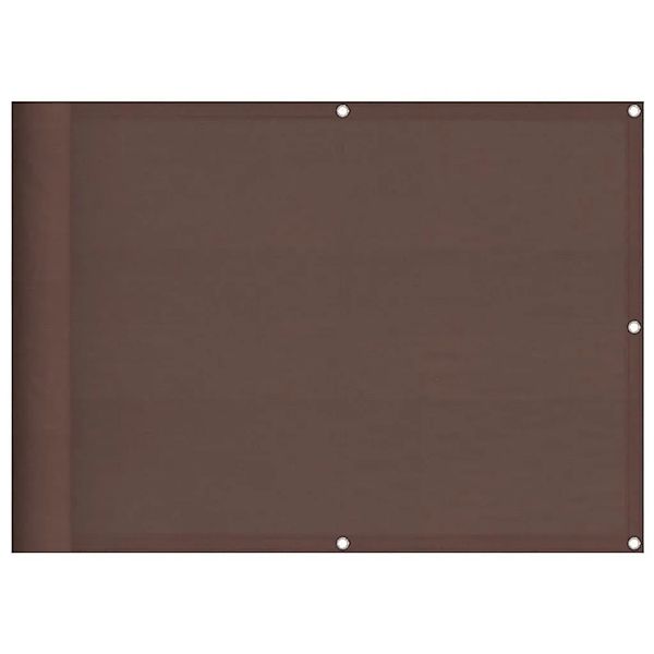 vidaXL Balkon-Sichtschutz Braun 75x1000 cm 100 % Polyester-Oxford 4000384 günstig online kaufen