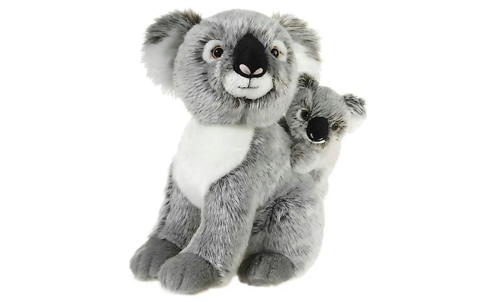 Heunec Plüschtier  Koalabär mit Baby ¦ grau ¦ Maße (cm): B: 15 H: 28 T: 15. günstig online kaufen