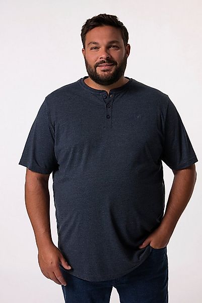 Men Plus T-Shirt Henley Basic Halbarm Rundhals günstig online kaufen