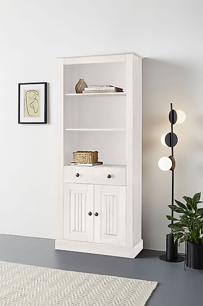 Home affaire Bücherregal "Liotta" mit 3 verstellbare Einlegeböden, 1 Schubk günstig online kaufen