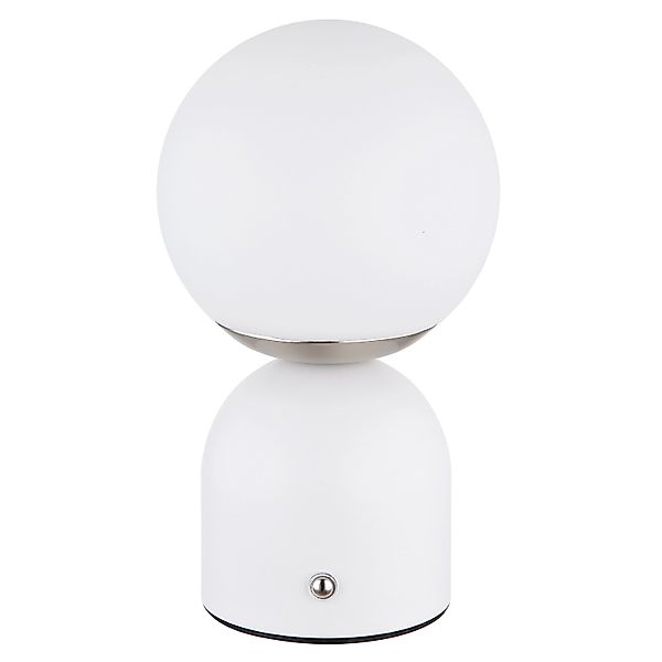 Globo Tischleuchte Julsy Metall 21 cm Weiß Matt günstig online kaufen