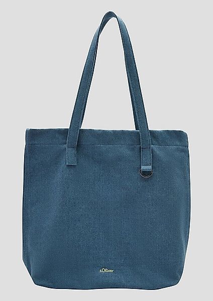 s.Oliver Schultertasche Tasche, Tote-Bag aus Denim mit Ring-Detail günstig online kaufen