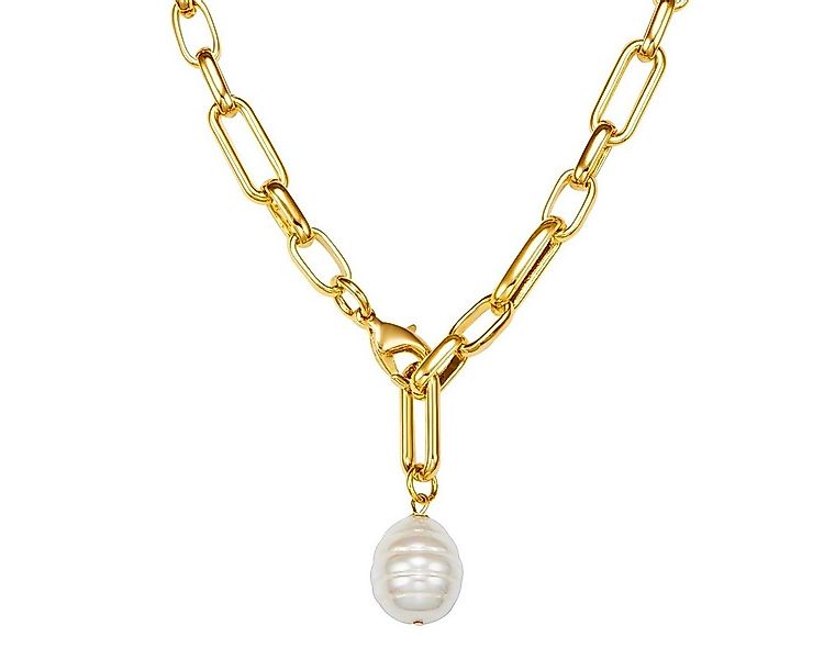 Lulu & Jane Perlenkette gelbgold günstig online kaufen
