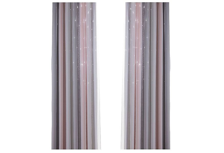 MODFU Verdunkelungsvorhang 2er Set Tüllvorhänge Farbverlauf Vorhänge Curtai günstig online kaufen