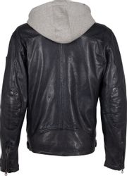 Mauritius Lederjacke "GMBraeden CF" mit kontrastfarbener Kapuzeneinsatz, Re günstig online kaufen