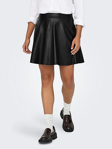 ONLY Lederimitatrock ONLUNA FAUX LEATHER FLARED SKIRT OTW günstig online kaufen