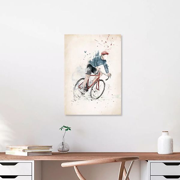 Poster / Leinwandbild - I Want To Ride My Bicycle günstig online kaufen