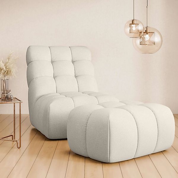 Home affaire XXL-Sessel "AURELIAN Loveseat XXL mit Hocker im Set, Lese-Sess günstig online kaufen