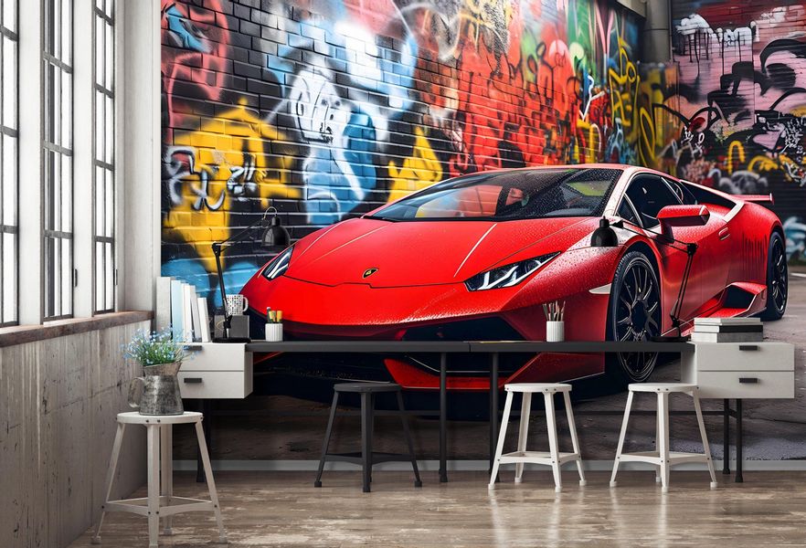 Wallarena Fototapete Kinderzimmer Jungen Auto Graffiti günstig online kaufen