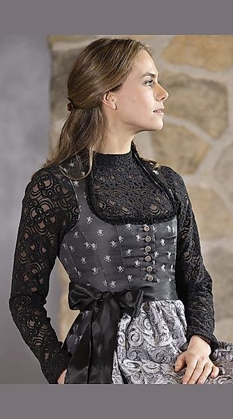 Nina Von C. Dirndlbluse Dirndlbluse, Langarm günstig online kaufen