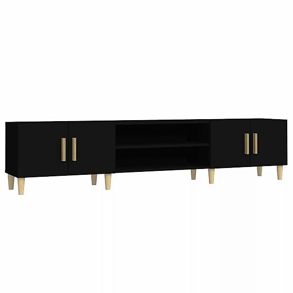 Vidaxl Tv-schrank Schwarz 180x31,5x40 Cm Holzwerkstoff günstig online kaufen